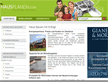 Tablet Screenshot of hausplanen.com